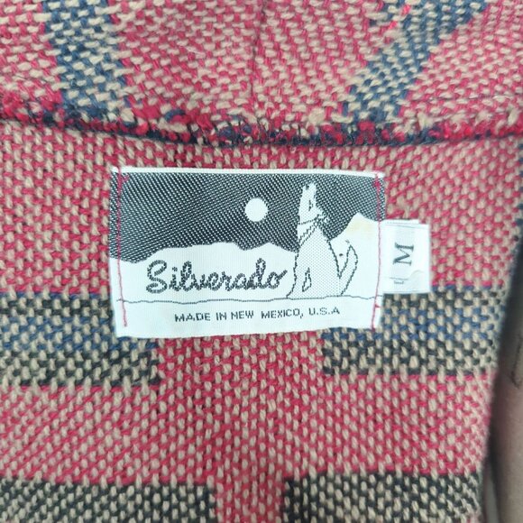 Vintage Silverado Native Vest Medium Red Knit - Picture 7 of 8